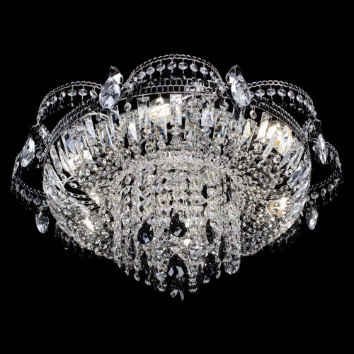 Люстра Камея №1 черная в Магнитогорске Гусь Хрустальный