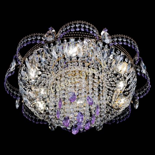 Люстра Камея №1 фиолетовая в Магнитогорске Гусь Хрустальный