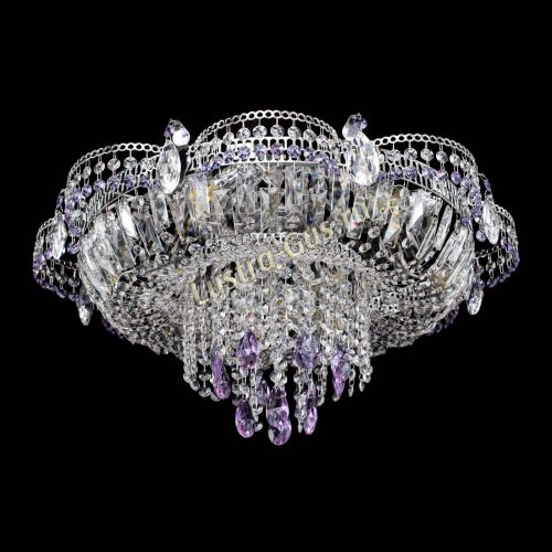 Люстра Камея №1 фиолетовая в Магнитогорске Гусь Хрустальный