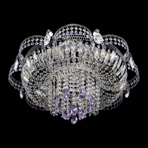 Люстра Камея №1 фиолетовая в Магнитогорске Гусь Хрустальный