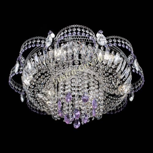 Люстра Камея №1 фиолетовая в Магнитогорске Гусь Хрустальный