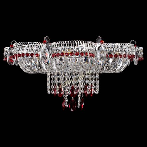 Люстра Камея №1 красная в Магнитогорске Гусь Хрустальный