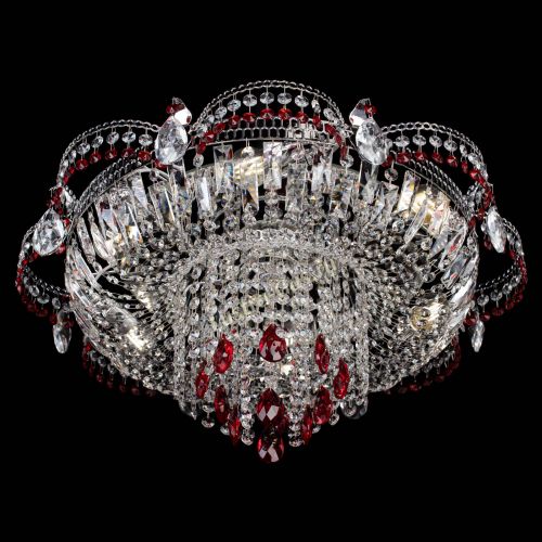 Люстра Камея №1 красная в Магнитогорске Гусь Хрустальный