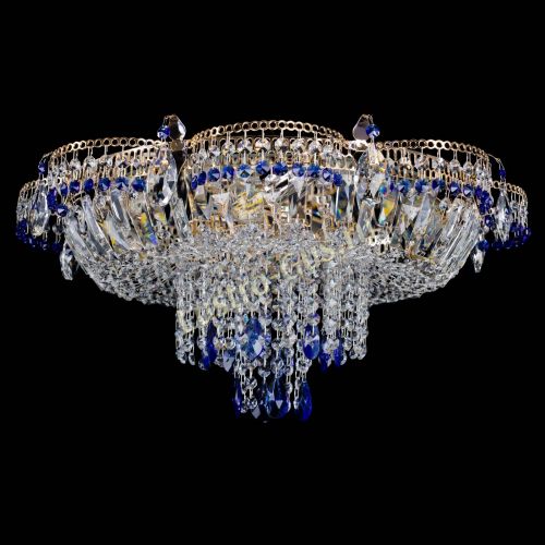 Люстра Камея №1 синяя в Магнитогорске Гусь Хрустальный