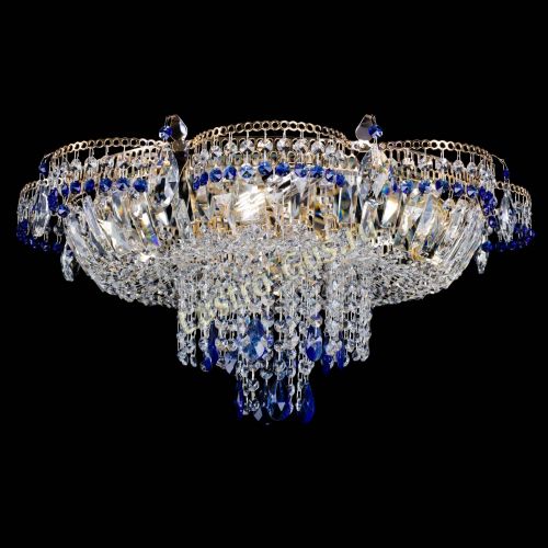 Люстра Камея №1 синяя в Магнитогорске Гусь Хрустальный
