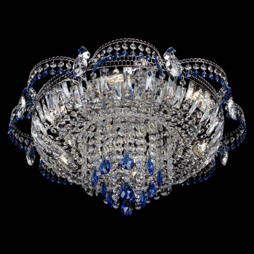 Люстра Камея №1 синяя в Магнитогорске Гусь Хрустальный