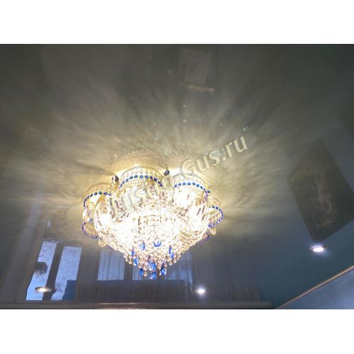 Люстра Камея №1 синяя в Магнитогорске Гусь Хрустальный