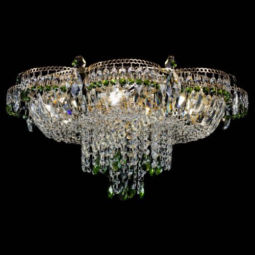 Люстра Камея №1 зеленая в Магнитогорске Гусь Хрустальный