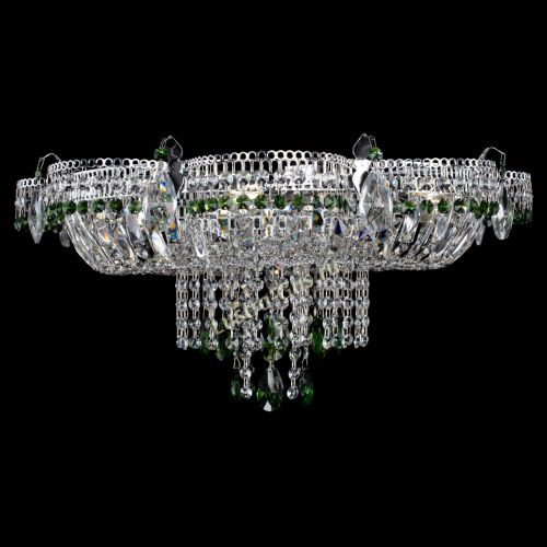 Люстра Камея №1 зеленая в Магнитогорске Гусь Хрустальный