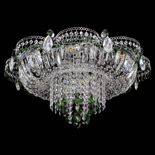 Люстра Камея №1 зеленая в Магнитогорске Гусь Хрустальный