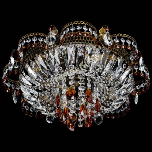 Люстра Камея №4 под бронзу чайная в Магнитогорске Гусь Хрустальный