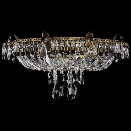 Люстра Камея №4 под бронзу черная в Магнитогорске Гусь Хрустальный