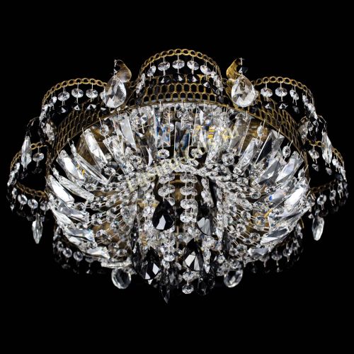 Люстра Камея №4 под бронзу черная в Магнитогорске Гусь Хрустальный