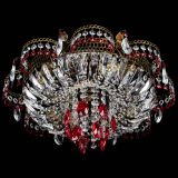 Люстра Камея №4 под бронзу красная в Магнитогорске