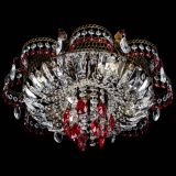 Люстра Камея №4 под бронзу красная в Магнитогорске