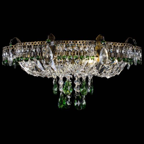 Люстра Камея №4 под бронзу зеленая в Магнитогорске Гусь Хрустальный