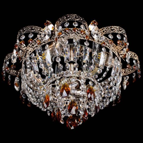 Люстра Камея Флора №4 чайная в Магнитогорске Гусь Хрустальный