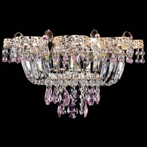 Люстра Камея Флора №4 розовая в Магнитогорске Гусь Хрустальный