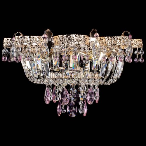 Люстра Камея Флора №4 розовая в Магнитогорске Гусь Хрустальный