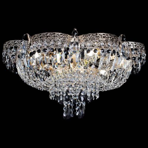 Люстра Камея Флора Журавлик №6 черная в Магнитогорске Гусь Хрустальный