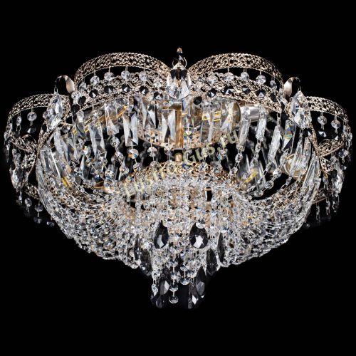 Люстра Камея Флора Журавлик №6 черная в Магнитогорске Гусь Хрустальный