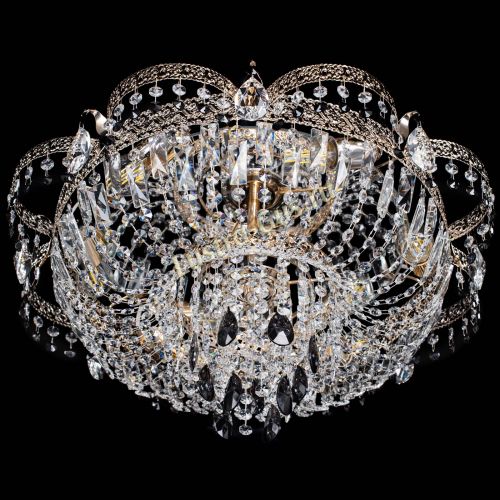 Люстра Камея Флора Журавлик №6 черная в Магнитогорске Гусь Хрустальный