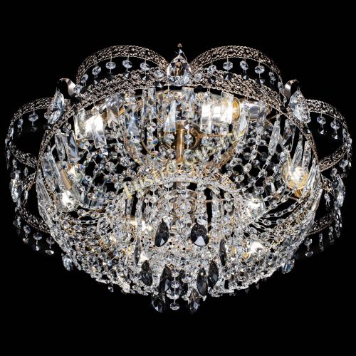 Люстра Камея Флора Журавлик №6 черная в Магнитогорске Гусь Хрустальный