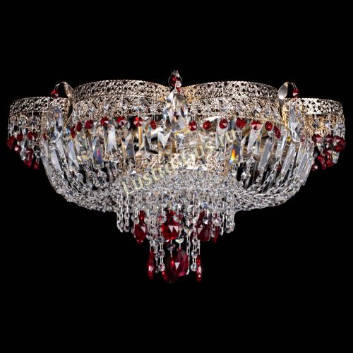 Люстра Камея Флора Журавлик №6 красная в Магнитогорске Гусь Хрустальный