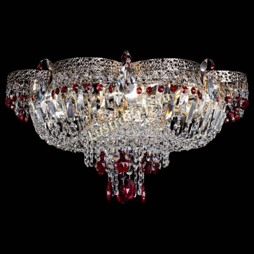 Люстра Камея Флора Журавлик №6 красная в Магнитогорске Гусь Хрустальный