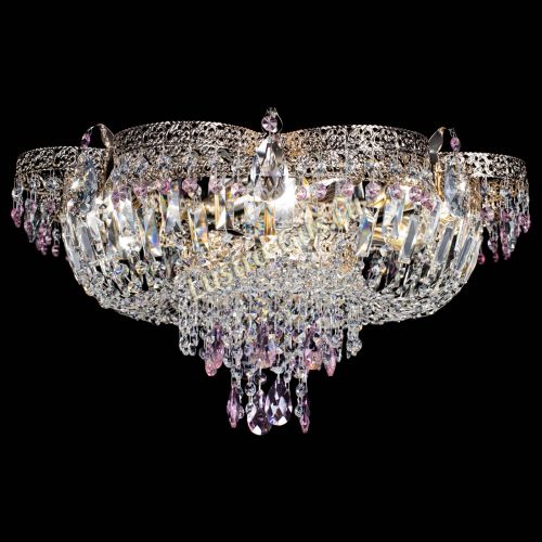 Люстра Камея Флора Журавлик №6 розовая в Магнитогорске Гусь Хрустальный