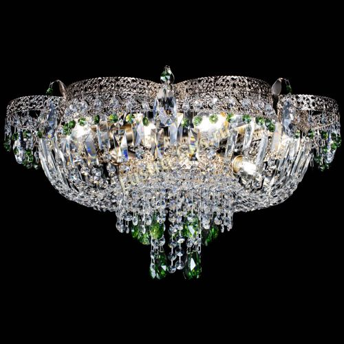 Люстра Камея Флора Журавлик №6 зеленая в Магнитогорске Гусь Хрустальный