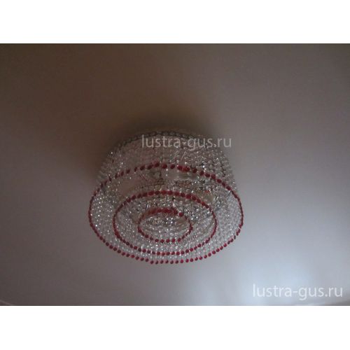 Люстра Капель обтикон 5 ламп в Магнитогорске Гусь Хрустальный