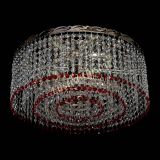 Люстра Капель оптикон №2 красная в Магнитогорске