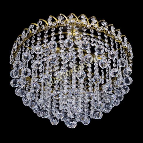 Люстра Капель Пирамида Шар 30 с подвесом под бронзу в Магнитогорске Гусь Хрустальный