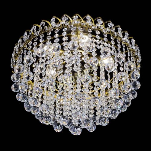 Люстра Капель Пирамида Шар 30 с подвесом под бронзу в Магнитогорске Гусь Хрустальный