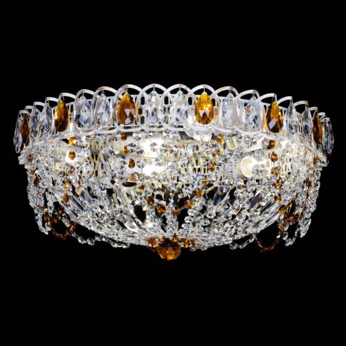 Люстра Каскад Ажур Чайная белая в Магнитогорске Гусь Хрустальный