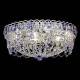 Люстра Каскад Ажур Фиолетовая белая в Магнитогорске Люстра Каскад Ажур Фиолетовая белая в Магнитогорске