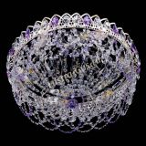 Люстра Каскад Ажур Фиолетовая белая в Магнитогорске Люстра Каскад Ажур Фиолетовая белая в Магнитогорске