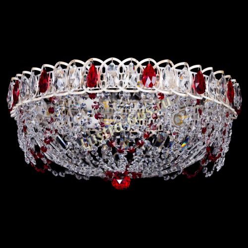 Люстра Каскад Ажур Красная белая в Магнитогорске Люстра Каскад Ажур Красная белая в Магнитогорске