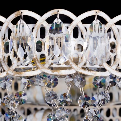 Люстра Каскад Ажур белая в Магнитогорске Гусь Хрустальный