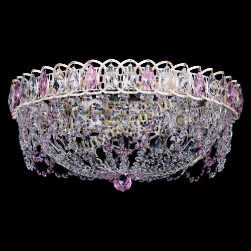 Люстра Каскад Ажур Розовая белая в Магнитогорске Люстра Каскад Ажур Розовая белая в Магнитогорске