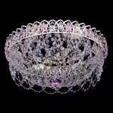 Люстра Каскад Ажур Розовая белая в Магнитогорске Люстра Каскад Ажур Розовая белая в Магнитогорске