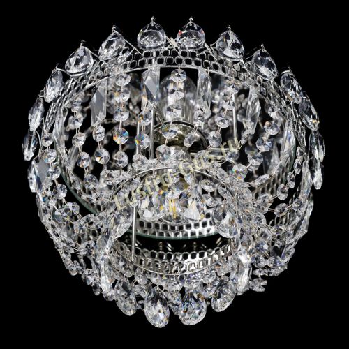 Люстра Катерина Корона журавлик - 1 лампа  в Магнитогорске Гусь Хрустальный