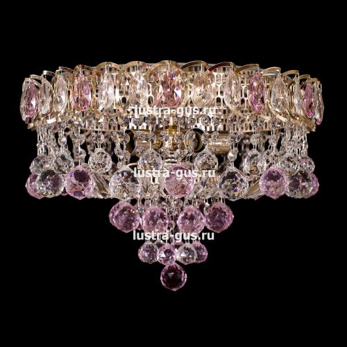 Люстра Катерина Шар Плюс цветная в Магнитогорске Гусь Хрустальный