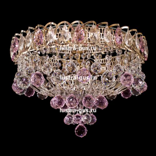 Люстра Катерина Шар Плюс цветная в Магнитогорске Гусь Хрустальный