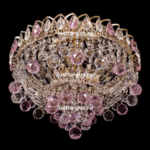 Люстра Катерина Шар Плюс цветная в Магнитогорске Гусь Хрустальный