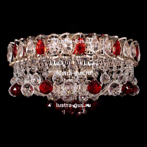 Люстра Катерина Шар Журавлик зеленая в Магнитогорске Гусь Хрустальный