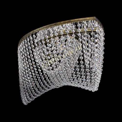 Люстра Хрустальная Волна под бронзу в Магнитогорске Гусь Хрустальный