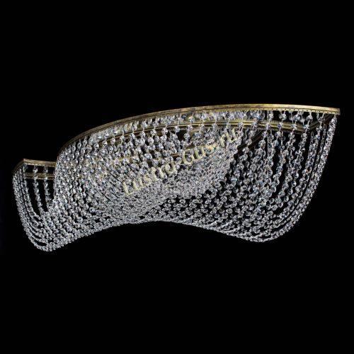 Люстра Хрустальная Волна под бронзу в Магнитогорске Гусь Хрустальный