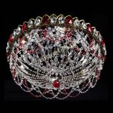 Люстра Хрустальный Каскад Ажур под бронзу Красная в Магнитогорске